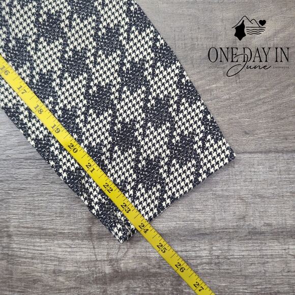 Topshop Houndstooth Cropped Pants Size 6 - Picture 5 of 6